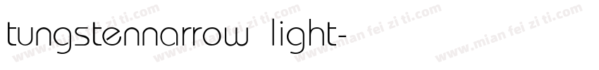 tungstennarrow light字体转换